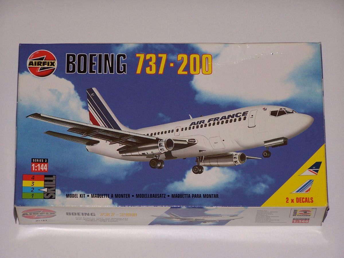 Maquette AIRFIX BOEING 737 200 1/144ème 3 Décos