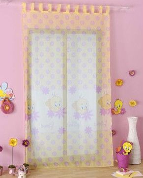 Tweety Gardine Vorhang Fensterdeko 140 x 240cm Neu