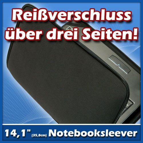 Notebooktasche 14,1 Zoll Tasche schwarz Trend (35,8cm) Laptop