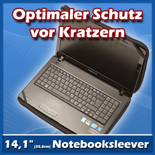 Notebooktasche 14,1 Zoll Tasche schwarz Trend (35,8cm) Laptop