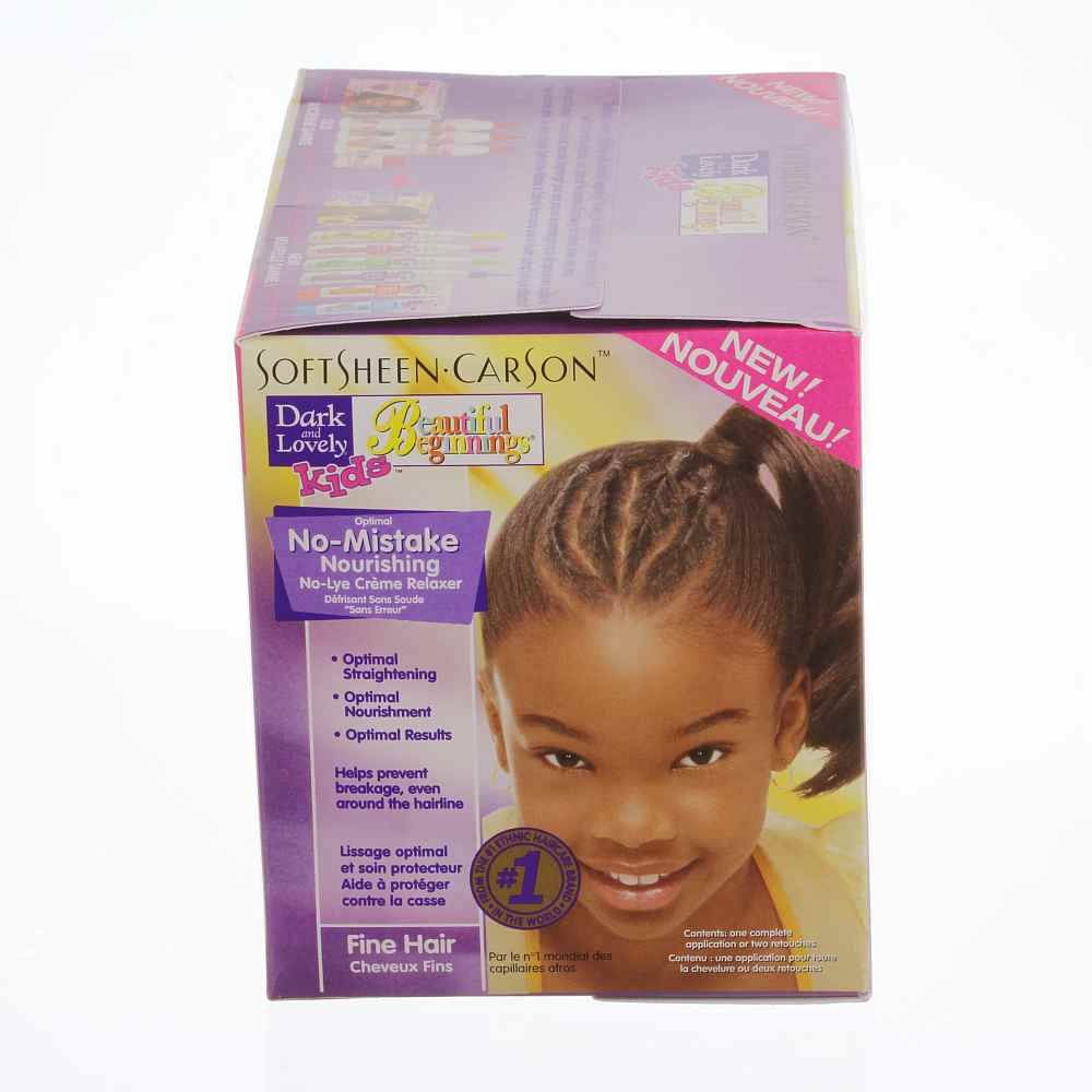 Dark and Lovely Beautiful Beginnings Relaxer Kit Kids purple   Für