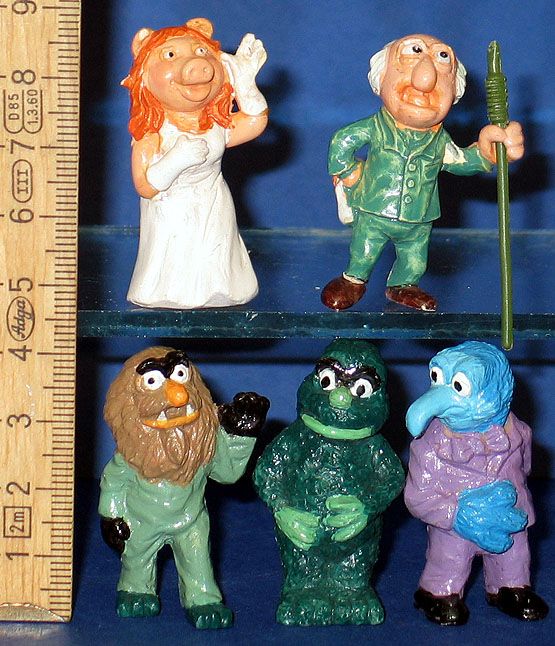 Muppet Show === 5 x Muppets Mini Figuren ( 1 x defekt)