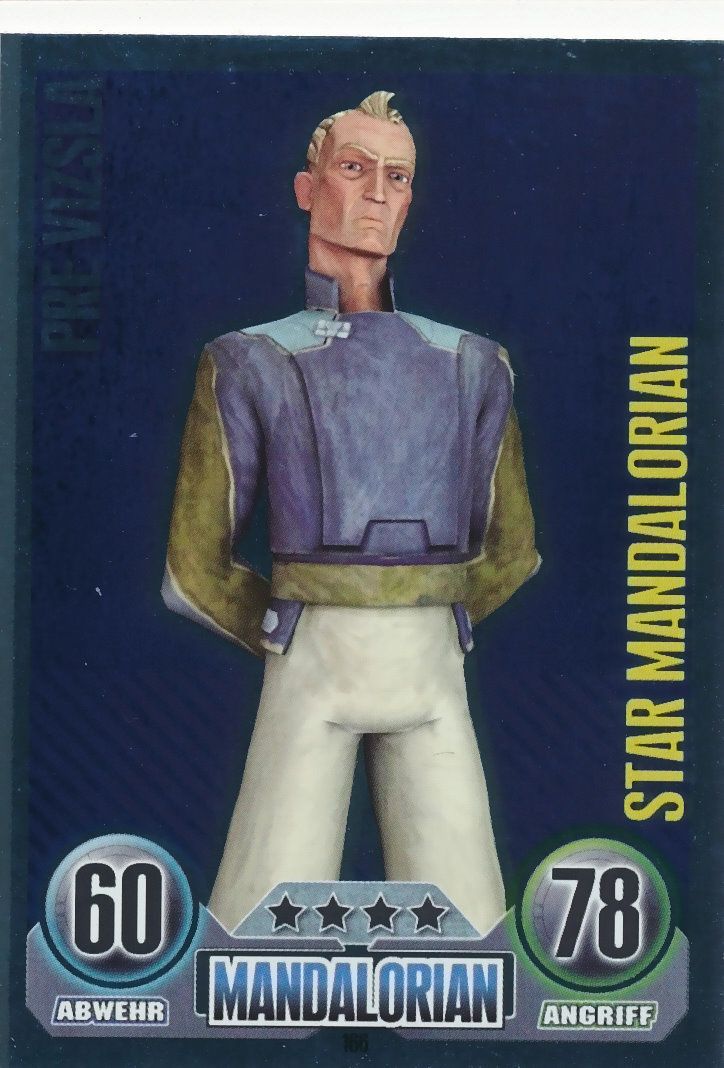 PRE VIZSLA Star Mand. Karte 166  Star Wars Force Attax