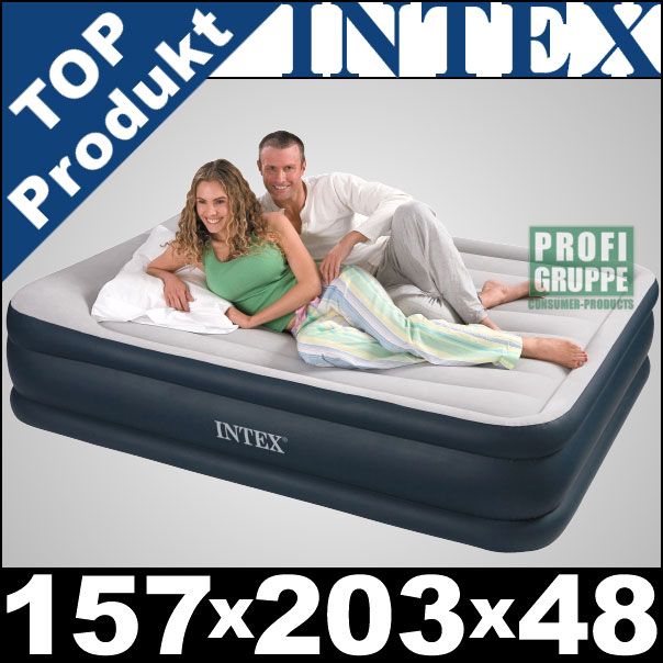 INTEX Luftbett Gästebett 203x157x48cm QUEEN SIZE DELUXE