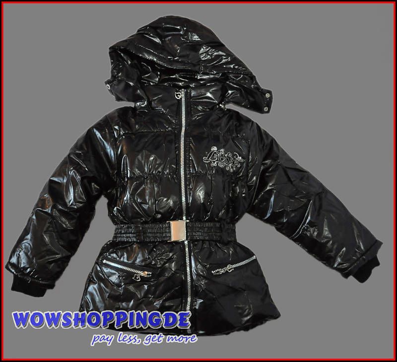 Mädchen Winter Ballonjacke Schwarz Gr.98 158