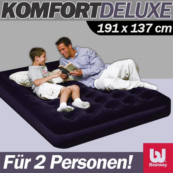 XXL Luftmatratze 191cm 2 Pers Luftbett Campingbett Gaestebett Matratze