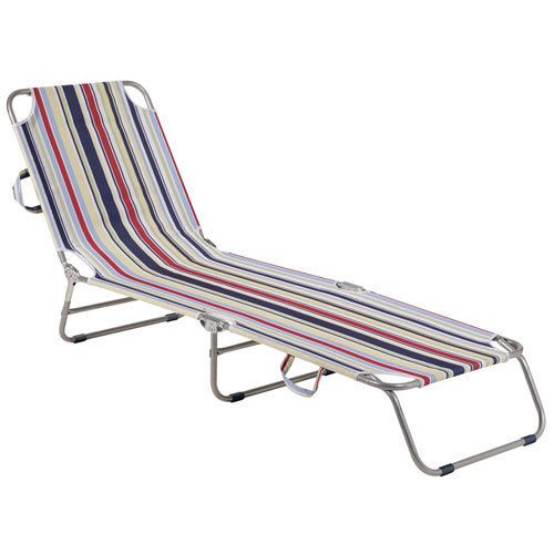 LIEGE SONNENLIEGE STRANDLIEGE 192 x 57 x 28 CM STRIPE NEU