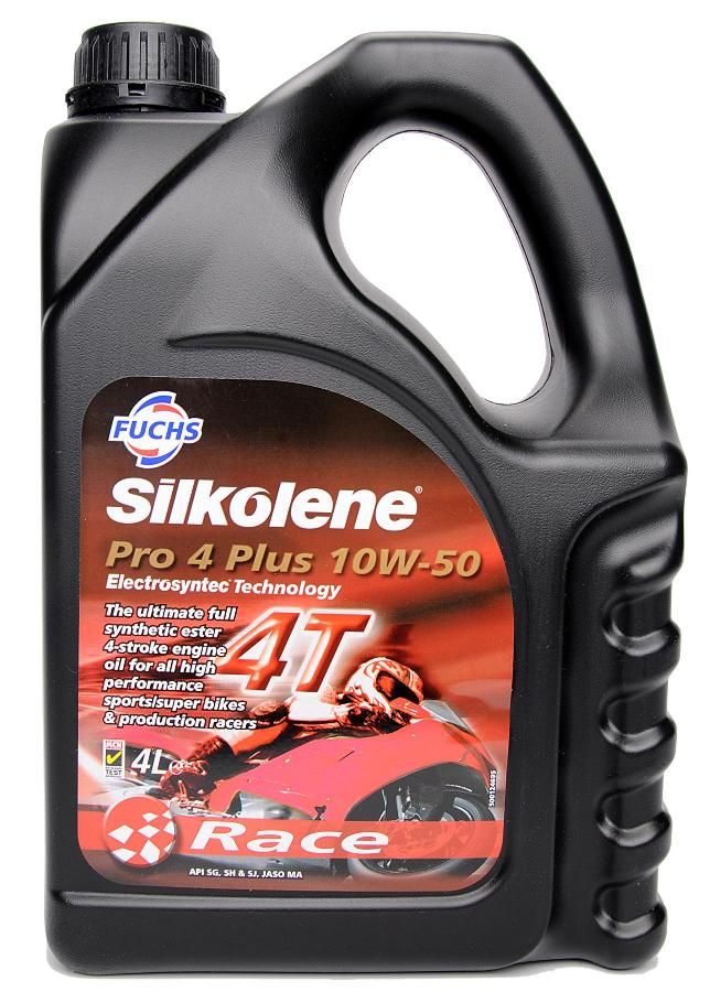 Fuchs Silkolene Pro 4 Plus 10W 50 4 Takt Motoröl 1x4L