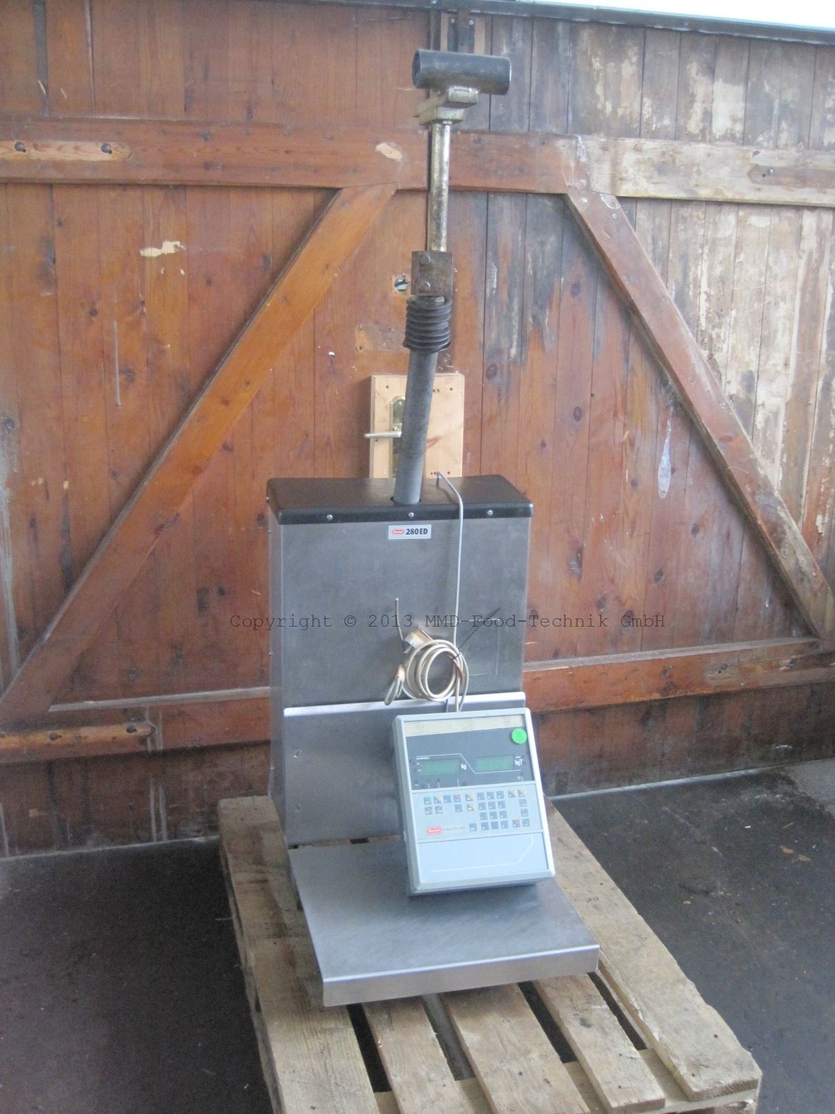 Berkel Indicat 200, 280ED 150 kg Wareneingangswaage, Rohrbahn