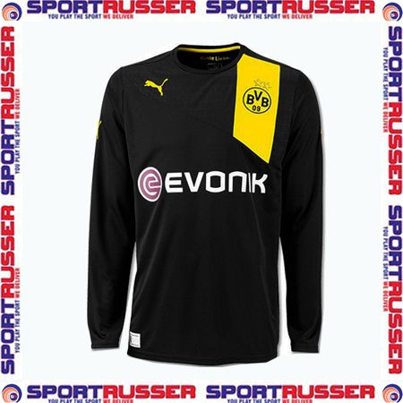 Puma BVB Away Langarm Trikot 2012/2013 black/yellow