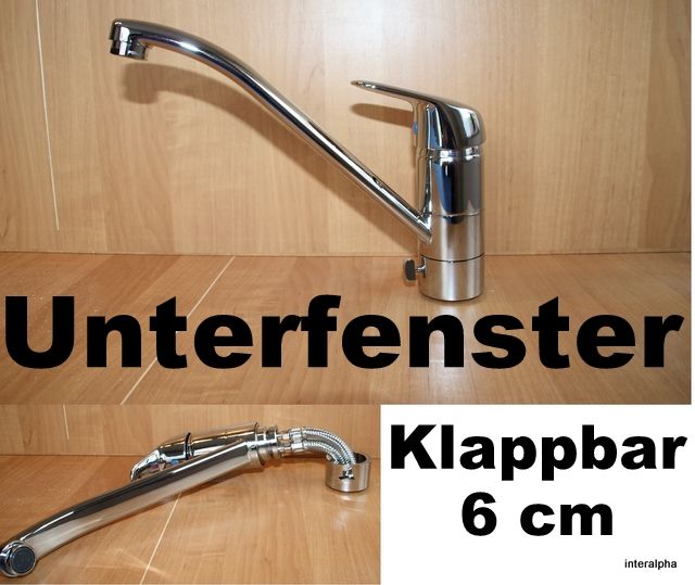 Wasserhahn Küchenarmatur Armatur Unterfenster klappbar