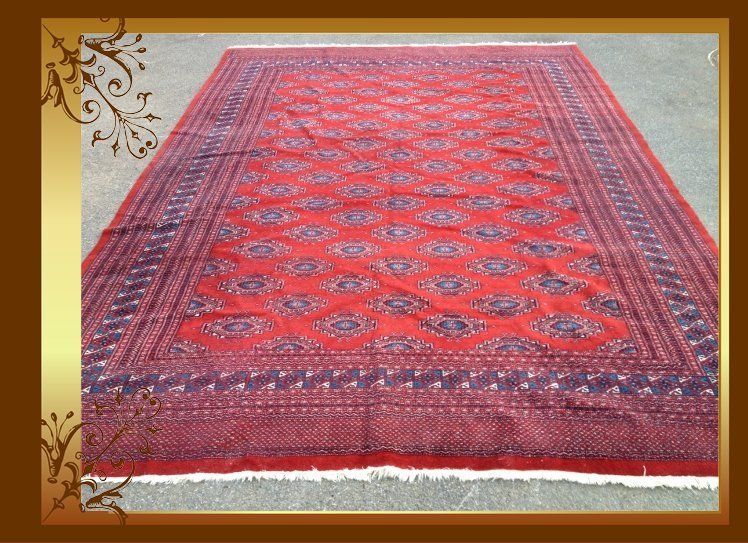 Alte Orient Teppich Jomud 315 x 226 cm Tekke Turkmen Yamud Buchara Old