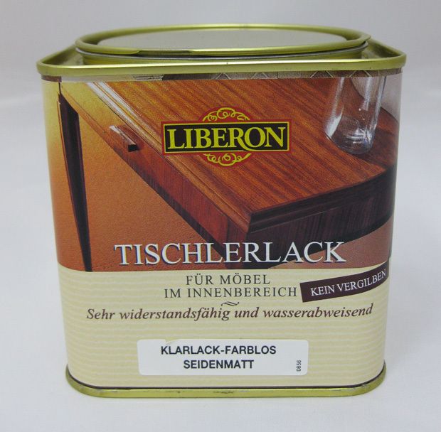 500ml (26,98 €/l) KLARLACK SEIDENMATT TISCHLERLACK VON LIBERON LACK