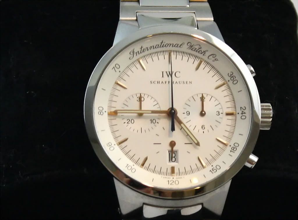 IWC MECA QUARTZ GST CHRONOGRAPH 3727 S.STEEL WITH BOX