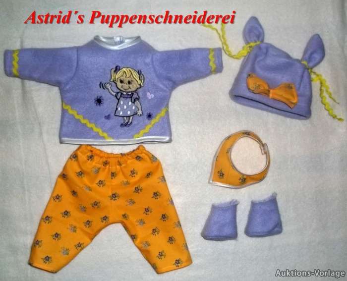 für Baby Puppe 43 cm HOSE PULLOVER NR. 227 ~ born by bri ~