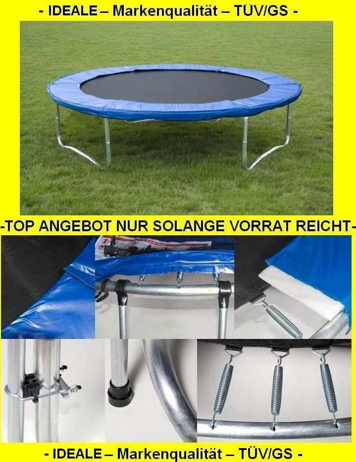 IDEALE Trampolin 244cm Ø belastbar bis 150 kg 244 cm Neu