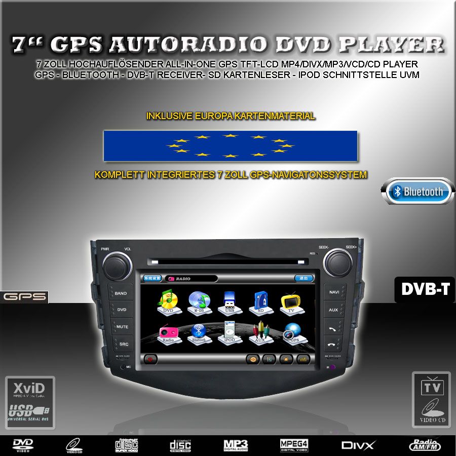 GPS Navigation TOYOTA RAV 4 RAV4 NAVI BLUETOOTH MD232S