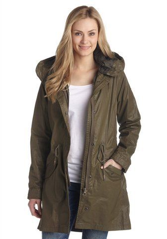 SCOTCH DAMEN PARKA MIT KAPUZE+ARMY+GR. 2 / 38+NEU+UVP 249,95