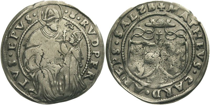 C19 Salzburg 10 Kreuzer 1529 von Wellenburg, 1519   1540