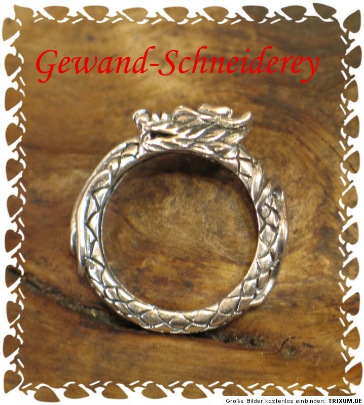 Ring SILBER 925 Mittelalter Wikinger Germanen Kelten Midgardschlange