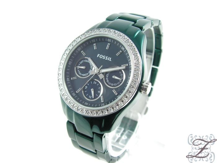 NEU Fossil Damenuhr Multifunktion Edles Modell mit Zirkona ES2951Uhr