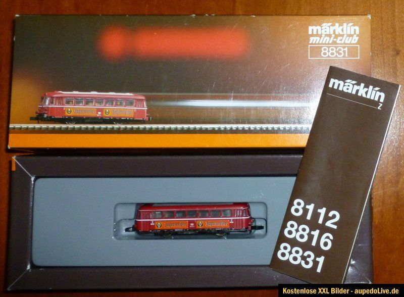 Märklin Z ~ 8831 ~ Lok ~ Jägermeister ~ Schienenbus ~ OVP