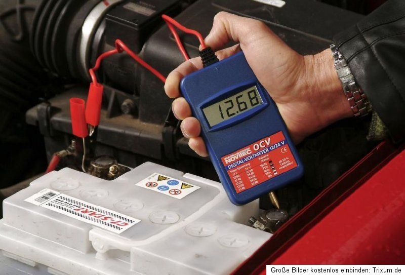 Autobatterie Testgerät Batterieprüfer Diagnosemöglichkeit Voltmeter