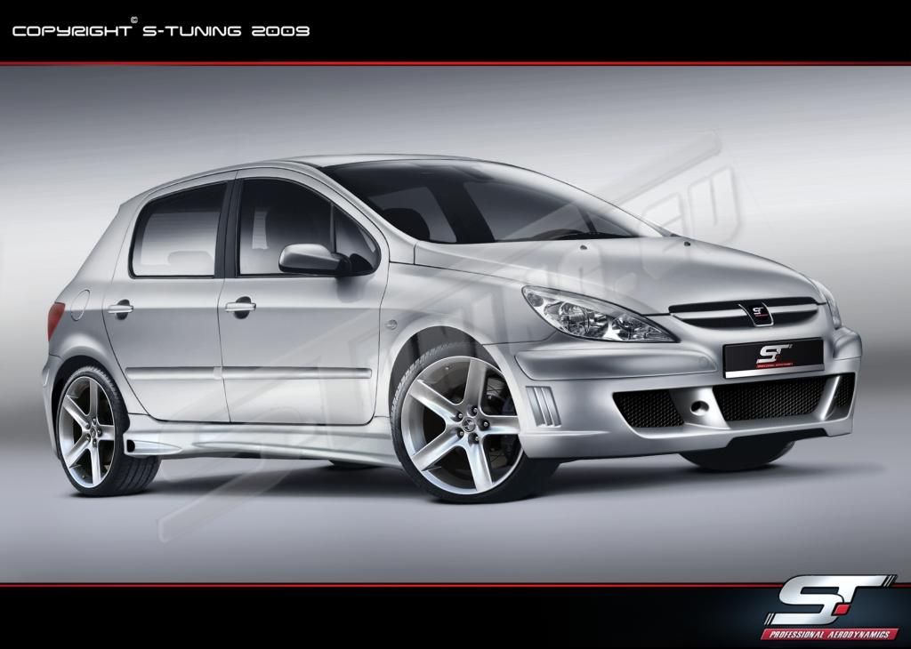 Paar Seitenschweller side skirts PEUGEOT 307