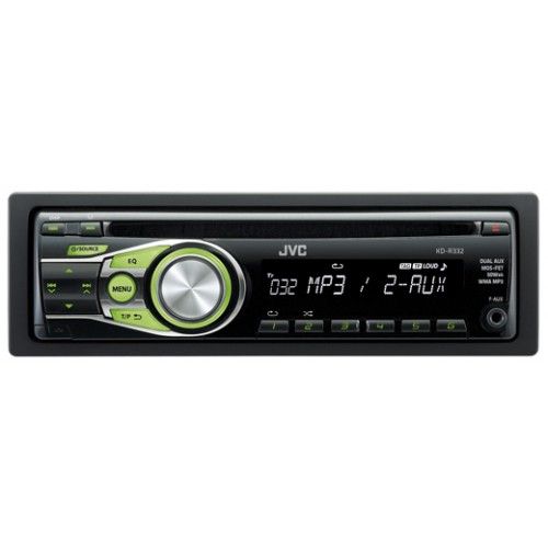 JVC KD R332  Tuner black/green mit AUX In JVC KD R 322