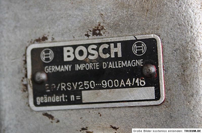 IHC Mc Cormick D 320 322 324 326 Bosch Einspritzpumpe