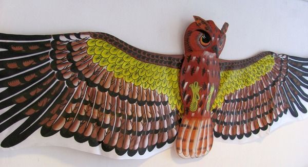 3D HUGE GIANT CARIBBEAN OWL KITE FLYING TOY / CHINESE ART & CRAFTS