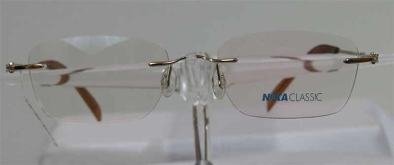 NIKA R1130 Brille Brillengestell Händler Silber NEU