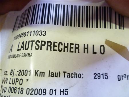 VW Lupo Lautsprecher HLO Radioanl. Gamma 6X0035411C