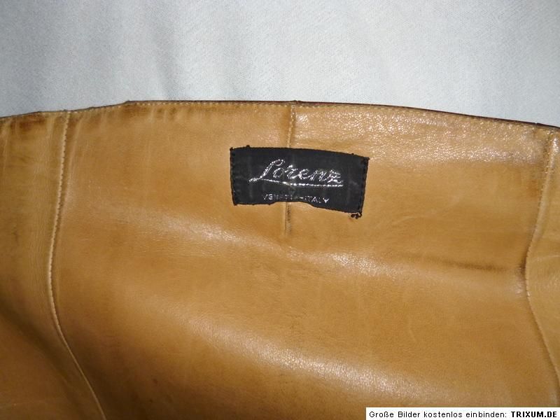 Lorenz Venezia edle Vintage Leder Stiefel Schuhe 70er Gr.38