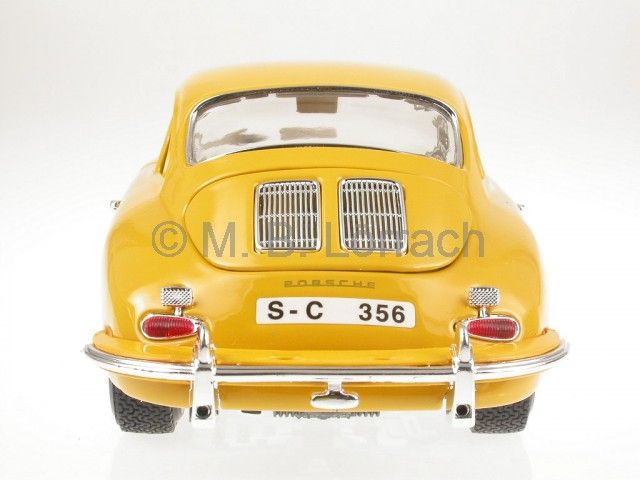 Porsche 356 B Coup‚ 1961 gelb Modellauto 18 12026 Bburago 118