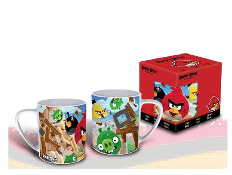 Angry Birds Porzellan Tasse 280ml Kaffee Becher Trinkbecher Glas