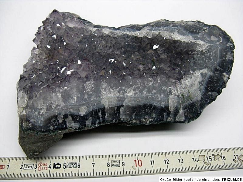 17cmAmethystdruse,Geode,Druse,Edelstein,Kristall, 1,1 kg / 369/ Stk