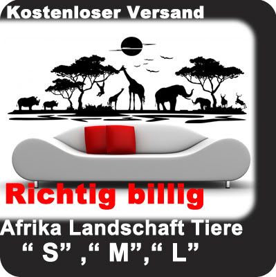 WandTattoo Afrika Tier wandaufkleber wandfolie waf05