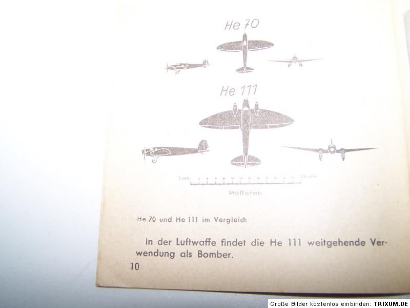 Lehmann, Beschreibung, Flugzeugmodell Heinkel HE 70 und HE 111, 1938