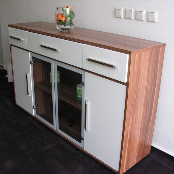 Sideboard Kommode Aktenschrank Schrank Mod K376 Merano Nussbaum