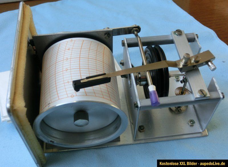 Höhenschreiber Höhenmesser Trommelschreiber Barograph / Barometer