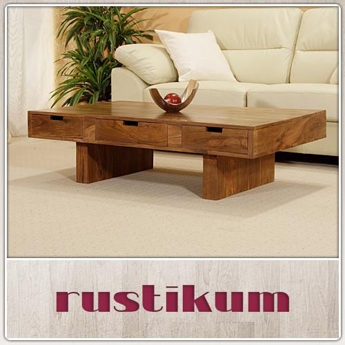 Couchtisch 6 Schub massiv Palisander Möbel Neu 1491