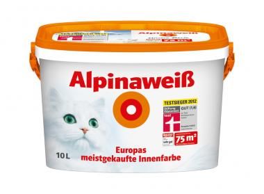 Alpina Wandfarbe 786825 Alpinaweiß matt 10 Liter 4,50 EUR/1 Liter