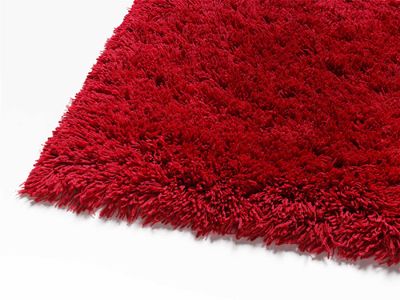 Shaggy Langflor Teppich rot 290x390 cm 70mm TOP