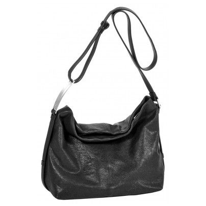 Calvin Klein KQZ001 Hobo Damen Handtasche Schwarz NEU