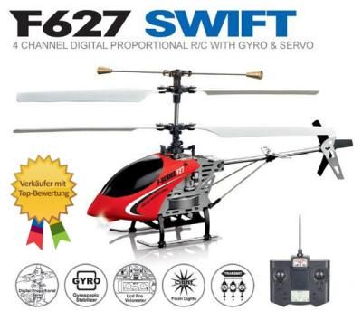 RC 4 Kanal Mini Helikopter Hubschrauber Swift F27 F627