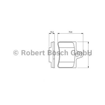 BOSCH 0 986 424 580 BREMSBELÄGE BREMSKLÖTZE HINTEN CITROËN