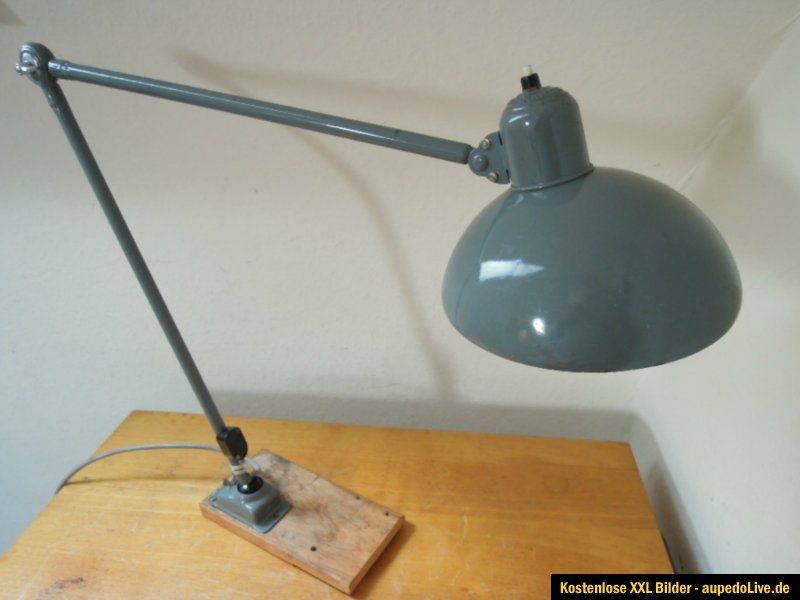 Kaiser Idell Gelenklampe Bauhaus, Industrielampe, Schreibtischlampe