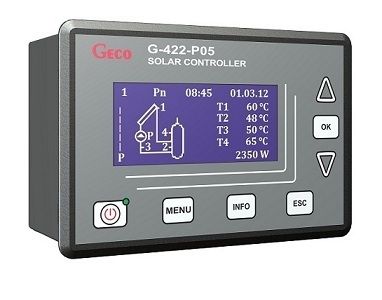 NEU  Solar  Regler, Steuergerät Geco 422   PO5 ®