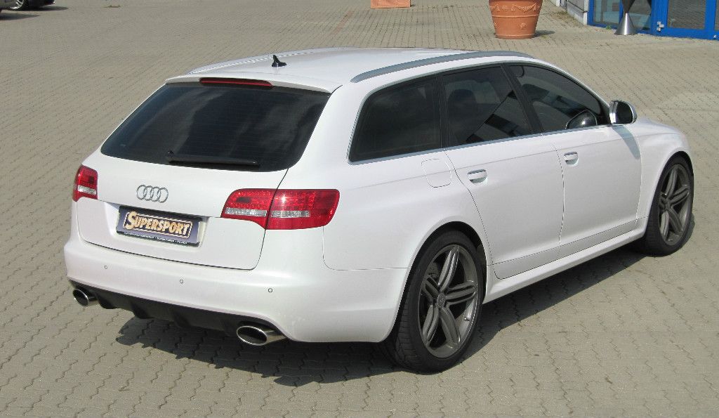 Audi A6 RS6 4F V10 5 0L 426KW Edelstahl Sportauspuff Export mit Super